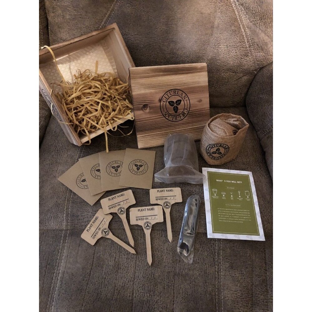 Garden Republic Bonsai Tree Seed Starter Kit Flower Pots Plant Markers Gift - Picture 2 of 4